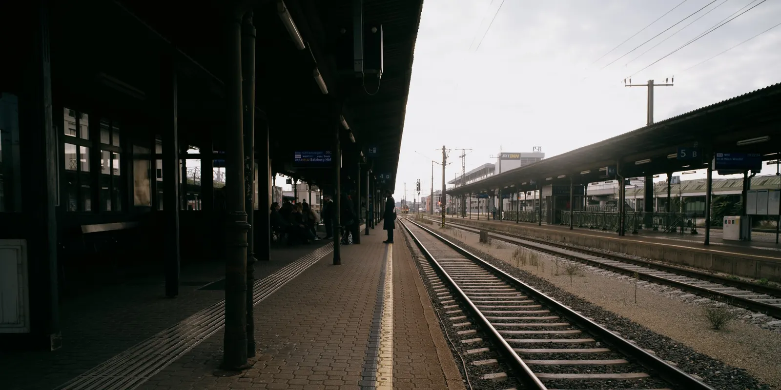 The empty platform, waiting for the regional train.
